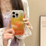 Cifeeo-gifts Sunset Blue Sky White Clouds Phone Case