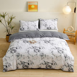 Cifeeo-2025 Spring Bedding Set Ins Nordic Bedding Set No Filler Duvet Cover Fitted Sheet Pillowcase Single Double Queen Size Home Bedspread Set