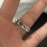 Cifeeo-Vintage Jewelry Y2K Style Y2K Crystal Rings Kpop Heart Adjustable Ring Irregular Geometry Punk Vintage Rings Set for Women Girls New Fashion Jewelry