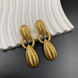 Cifeeo-vintage Valentines Gift European and American Fashion Trend Vintage Mid Length Simple and Elegant Artistic Simple and Elegant Versatile Earrings-Mom's Gift