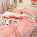 Cifeeo-2025 Spring Bedding Set Fashion Bedding Set Hot Checkerboard Boys Girls Single Double Queen Size Flat Sheet Quilt Duvet Cover Pillowcase Bed Linens