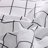 Cifeeo-spring comforter sets Plain Grid Bedding Set
