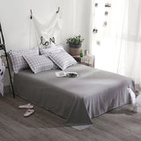 Cifeeo-spring comforter sets Plain Grid Bedding Set