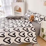 Cifeeo-spring comforter sets Brush Painted Heart Bedding Set