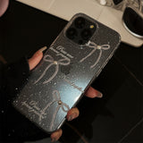 Cifeeo-gifts Pearl Bow Transparent Phone Case