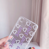 Cifeeo-gifts Ins Purple Love Phone Case