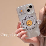 Cifeeo-gifts Cute Smiley Face Transparent Phone Case