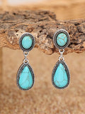 CIFEEO- Ethnic Vintage Natural Turquoise Earrings Vacation Beach Everyday Jewelry QAG49