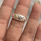 Cifeeo-Vintage Jewelry Y2K Style Y2K Crystal Rings Kpop Heart Adjustable Ring Irregular Geometry Punk Vintage Rings For Women Girls New Fashion Jewelry
