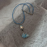 Cifeeo-Vintage Jewelry Y2K Style Boho Kpop Colorful Sugar Star Tassel Pendant Choker Necklace for Women Sweet Love Heart Chain Aesthetic Y2K Jewelry Accessories