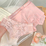 Cifeeo-Couple Underwear Women Men Boxer Sexy Korean Panties Lover's Lingerie Lover's Panty 2 Pieces Set for Boyfriend Girlfriend Gifts