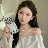 Cifeeo-gifts Black and White Transparent Phone Case
