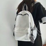 Cifeeo-back to school gifts Schoolbag female junior high school students large capacity simple design sense high school backpack college students backpack