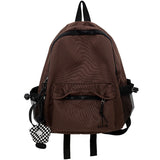 Cifeeo-back to school gifts Schoolbag female junior high school students large capacity simple design sense high school backpack college students backpack