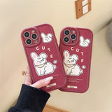 Cifeeo-gifts Cartoon Red Rabbit Phone Case