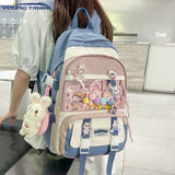 Cifeeo-back to school gifts 2025 New Fashion Waterproof Women Backpack Teenager Girl Kawaii BookBag Laptop Rucksack Cute Student School Bag Mochila Female