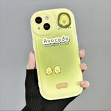 Cifeeo-gifts Kawaii Cartoon Green Avocado Phone Case