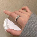 Cifeeo-Vintage Jewelry Y2K Style Punk Silver Color Copper Stars Open Rings for Men Fashion Jewelry Gift Hip Hop Vintage Ring