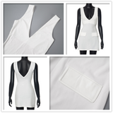 Cifeeo Slim Bodycon Dress Women Spaghetti Strap Mini 2025 Summer Dress Deep V Neck Backless Sexy Party Dresses Vestidos