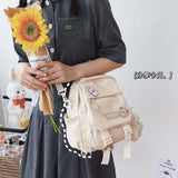 Cifeeo-back to school gifts Multi-purpose Trendy Small Backpack Women Ins Tooling Cute School Bag for Teenage Girls Korean Japanese Harajuku Women's Bookbag