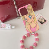 Cifeeo-gifts Cute Golden Glitter Girl Phone Case