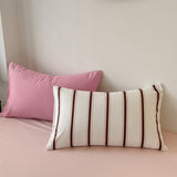 Cifeeo-Ins Stripes Bedding Set with Pillowcase bed sheet Single Full Size Bed Linen Duvet Cover Set Queen/King Double Comforter Cover