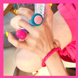 Cifeeo-Vintage Jewelry Y2K Style New Trendy Big Colorful Punk Finger Ring For Girls Personalized Simple Round Rings for Men and Women Party Fashion Jewelry Gifts
