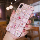 Cifeeo-gifts Rhinestone Shell Pattern Phone Case