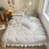 Cifeeo-spring comforter sets Chic Girl Ruffle Bedding Set
