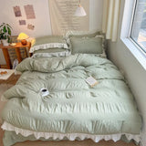 Cifeeo-spring comforter sets Chic Girl Ruffle Bedding Set