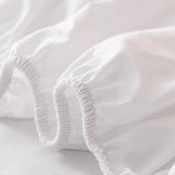 Cifeeo-spring comforter sets Solid Color Simple Cotton Fitted Sheet