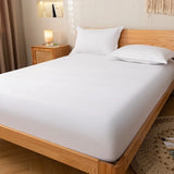 Cifeeo-spring comforter sets Solid Color Simple Cotton Fitted Sheet