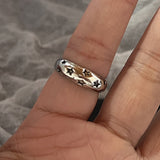 Cifeeo-Vintage Jewelry Y2K Style Gothic Irregular Gemstone Ring Aesthetic Girls Adjustable Black Stone Ring Women's Liquid Punk Ring Vintage Jewelry Accessories