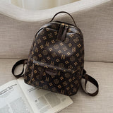 Cifeeo-back to school gifts Small Backpack Women Soft PU Leather Zipper Shoulder Bag Vintage Multifunction Simple Solid Crossbody Bags Travel Daily Bagpack