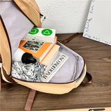 Cifeeo-back to school gifts Cute Water Drop Women Backpack Female Contrast Color Multiple Pockets Travel Bag Teenage Girl Big Schoolbag Lady Laptop Backpack