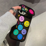 Cifeeo-gifts Kawaii Smiley Mirror Holder iPhone case