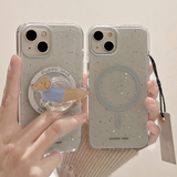 Cifeeo-gifts Kawaii Cartoon Dachshund Magnetic Stand Phone Case