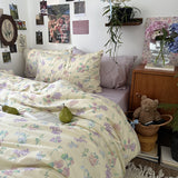 Cifeeo-ins 100% Cotton Bedding Set French Princess Style Duvet Cover Bedclothes Bedspread Pillowcases Flat Sheets Soft Comforter Sets