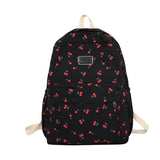 Cifeeo-back to school gifts Women Trendy Print School Bag Female Laptop College Backpack Fashion Lady Kawaii Bag New Girl Cherry Floral Travel Book Backpack