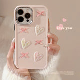 Cifeeo-gifts Pink Love Bow Phone Case