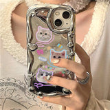 Cifeeo-gifts Kawaii Kitten Mirror Phone Case