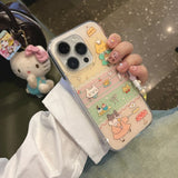 Cifeeo-gifts Fresh Lace Cute Fried Egg Cat Phone Case