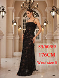 Cifeeo-Formal Occasion Dresses Maxi Black Appliques Dresses For Dancing Parties Long Elegant Party Dresses Women 2025 New In