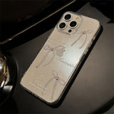 Cifeeo-gifts Pearl Bow Transparent Phone Case