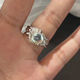 Cifeeo-Vintage Jewelry Y2K Style Y2K Crystal Rings Kpop Heart Adjustable Ring Irregular Geometry Punk Vintage Rings Set for Women Girls New Fashion Jewelry