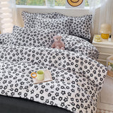 Cifeeo-2025 Spring Bedding Set Fashion Duvet Cover Set Korean Ins Style 2025 New Flat Sheet Pillowcase No Filler Kids Adult Bedding Kit Twin Queen Bed Linen