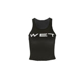 Cifeeo-Vintage 2024 New Women Sexy Spring Tank Tops Subtranslucent Slim Tops Letter Printed Women Racerback Vest Summer Clothes White Emo Girls