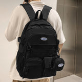 Cifeeo-back to school gifts Backpack male trend simple travel bag computer backpack female leisure high school students junior high school schoolbag male