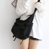 Cifeeo-back to school gifts New Trend Crossbody Bags for Women Solid Color Bag Female Luxury School Shoulder Bag College Student Tuition 2020 Bookbag