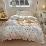 Cifeeo-Washed Cotton Bedding sets Duvet Cover bedsheets set with Pillowscase Bedding Linens Set for Queen/King edredones de cama
